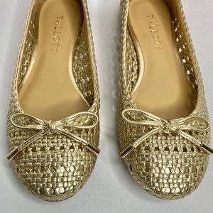 Talbots Metallic Gold Shoes Flats